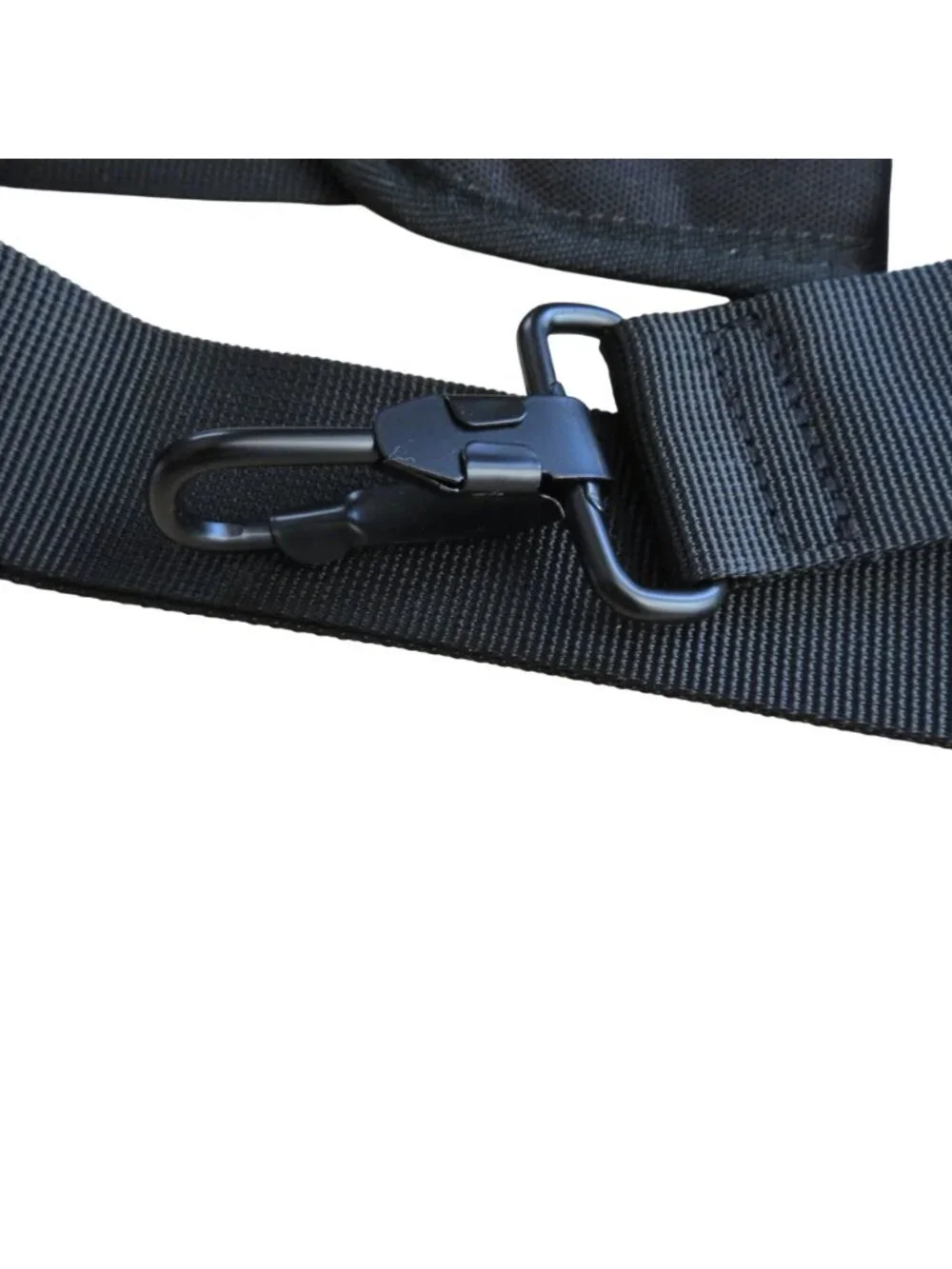 Universal Replacement Shoulder Strap Adjustable Black Shoulder Pad Metal Swivel